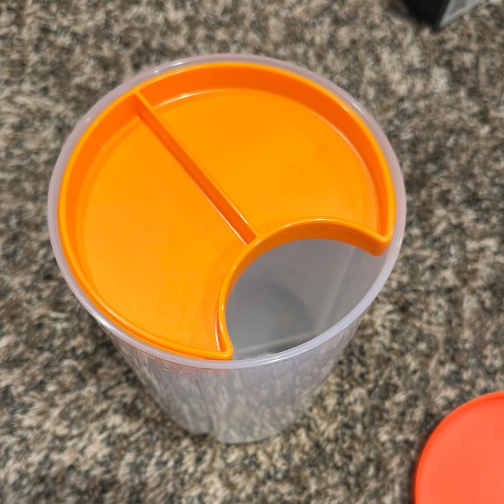 NWOT Tupperware 3 Slot Divided Storage Container - Picture 2 of 4